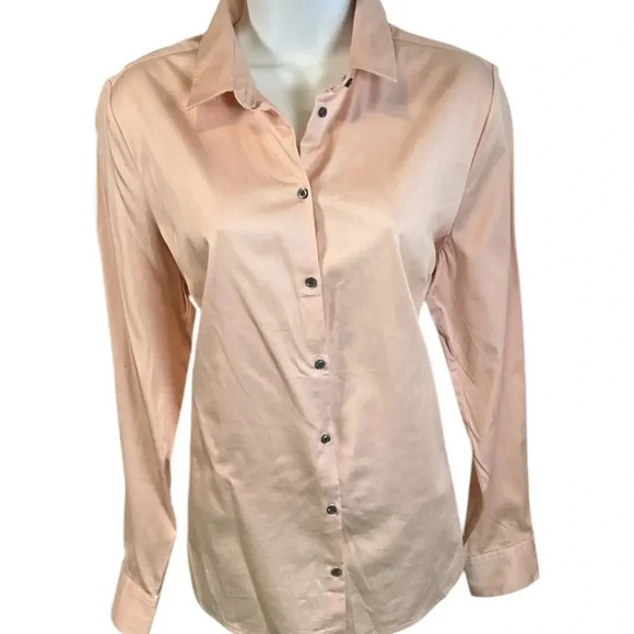 Metaphor Long Sleeve Blouse Button Up Front Size Large Used 97% Cotton - Picture 3 of 10